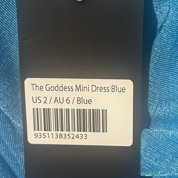 Lioness The Goddess Mini Dress Blue. XS Size 2 New With Tags! - Picture 4 of 6